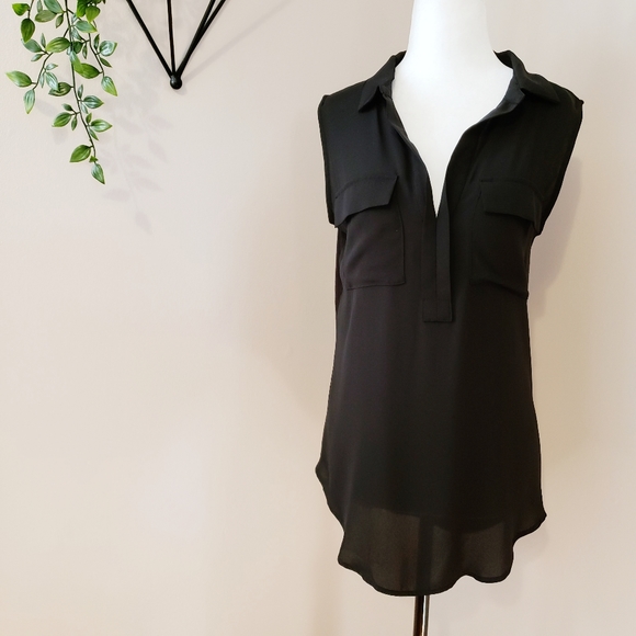 LOFT | SEXY SLEEVELESS RAYON FLOWY TOP - Picture 3 of 8